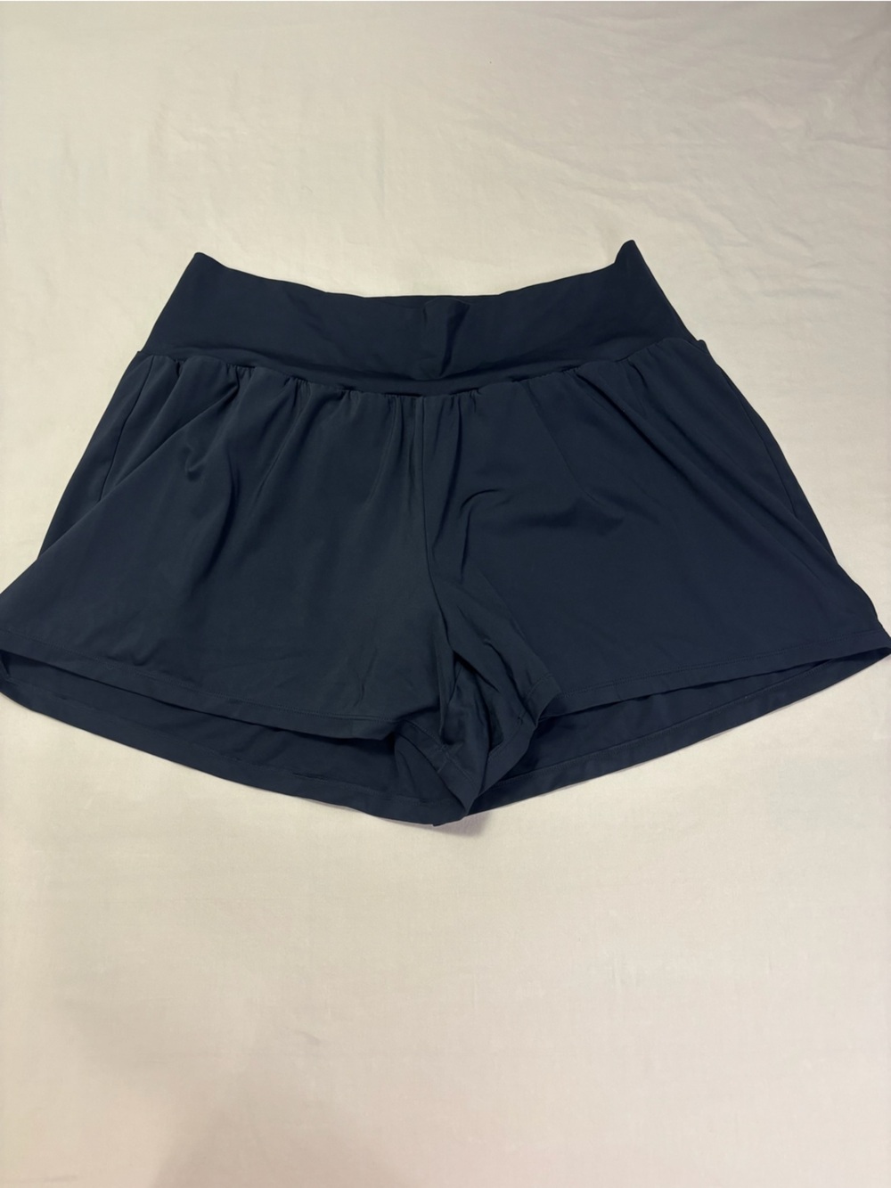 Women's Navy Stretch Pull-On Shorts